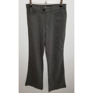 Grey high-waist slacks
